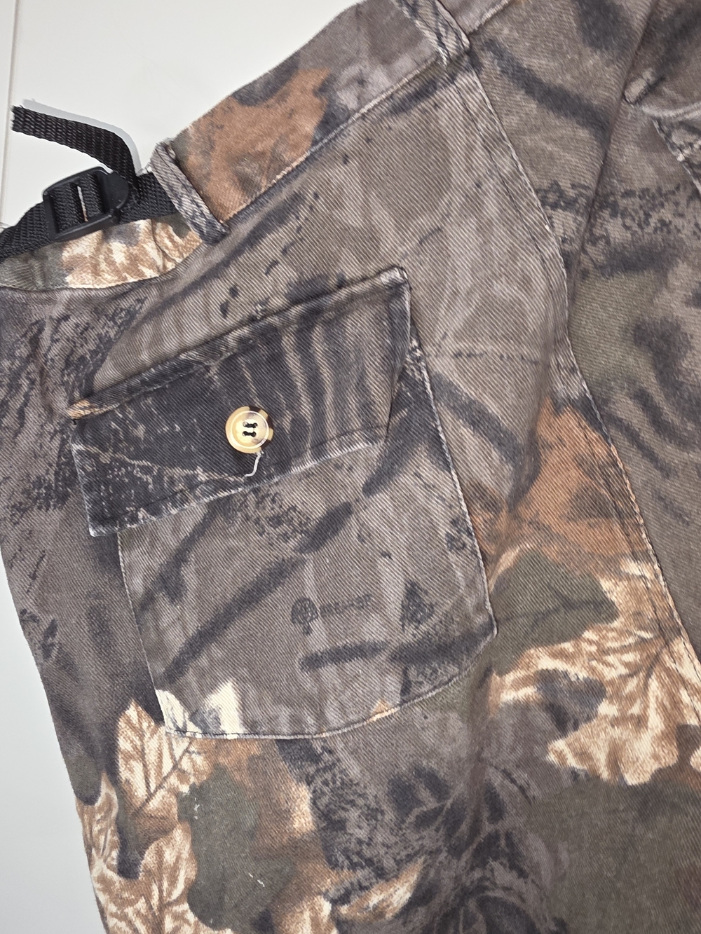 Men's Camo Cargo Pants - Brown/Olive Size Large American Outfitter - Picture 6 of 7